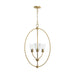 Myhouse Lighting Progress Lighting - P500512-191 - Three Light Foyer Pendant - Jheni - Brushed Gold