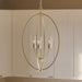 Myhouse Lighting Progress Lighting - P500512-191 - Three Light Foyer Pendant - Jheni - Brushed Gold