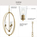 Myhouse Lighting Progress Lighting - P500512-191 - Three Light Foyer Pendant - Jheni - Brushed Gold
