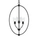 Myhouse Lighting Progress Lighting - P500512-31M - Three Light Foyer Pendant - Jheni - Matte Black