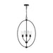 Myhouse Lighting Progress Lighting - P500512-31M - Three Light Foyer Pendant - Jheni - Matte Black