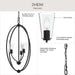 Myhouse Lighting Progress Lighting - P500512-31M - Three Light Foyer Pendant - Jheni - Matte Black