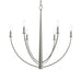 Myhouse Lighting Progress Lighting - P400459-009 - Six Light Chandelier - Jheni - Brushed Nickel