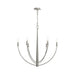 Myhouse Lighting Progress Lighting - P400459-009 - Six Light Chandelier - Jheni - Brushed Nickel