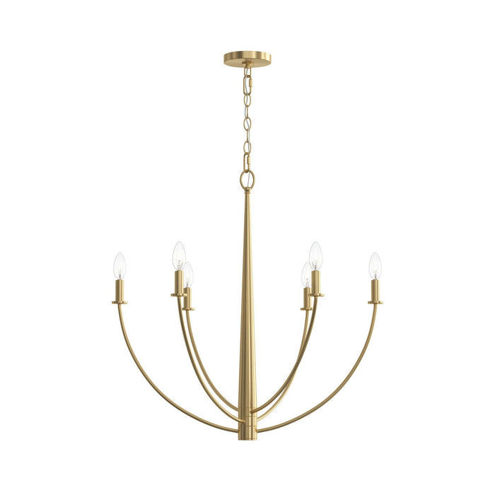 Myhouse Lighting Progress Lighting - P400459-191 - Six Light Chandelier - Jheni - Brushed Gold