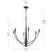Myhouse Lighting Progress Lighting - P400459-31M - Six Light Chandelier - Jheni - Matte Black