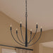 Myhouse Lighting Progress Lighting - P400459-31M - Six Light Chandelier - Jheni - Matte Black