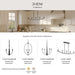 Myhouse Lighting Progress Lighting - P400459-31M - Six Light Chandelier - Jheni - Matte Black