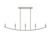 Myhouse Lighting Progress Lighting - P400461-009 - Five Light Linear Chandelier - Jheni - Brushed Nickel