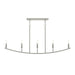 Myhouse Lighting Progress Lighting - P400461-009 - Five Light Linear Chandelier - Jheni - Brushed Nickel