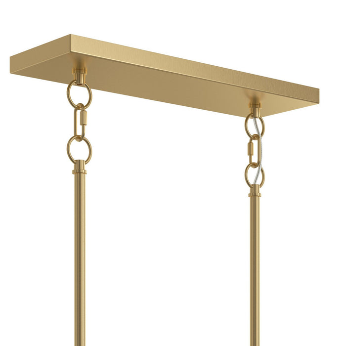 Myhouse Lighting Progress Lighting - P400461-191 - Five Light Linear Chandelier - Jheni - Brushed Gold