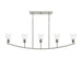 Myhouse Lighting Progress Lighting - P400456-009 - Five Light Linear Chandelier - Jheni - Brushed Nickel
