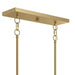 Myhouse Lighting Progress Lighting - P400456-191 - Five Light Linear Chandelier - Jheni - Brushed Gold
