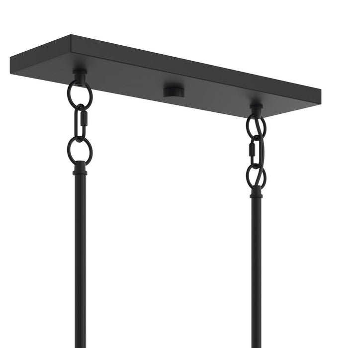 Myhouse Lighting Progress Lighting - P400456-31M - Five Light Linear Chandelier - Jheni - Matte Black