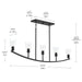 Myhouse Lighting Progress Lighting - P400456-31M - Five Light Linear Chandelier - Jheni - Matte Black