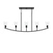 Myhouse Lighting Progress Lighting - P400456-31M - Five Light Linear Chandelier - Jheni - Matte Black