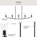 Myhouse Lighting Progress Lighting - P400456-31M - Five Light Linear Chandelier - Jheni - Matte Black