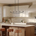 Myhouse Lighting Progress Lighting - P400456-31M - Five Light Linear Chandelier - Jheni - Matte Black