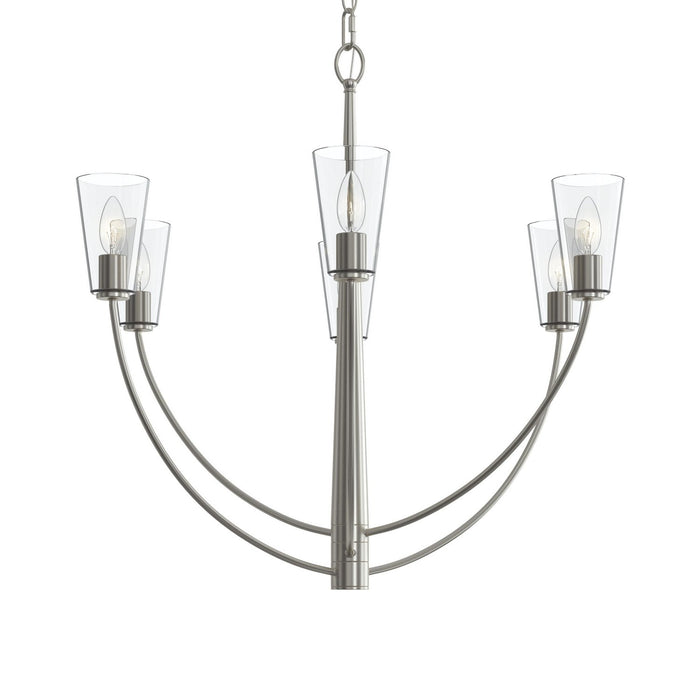 Myhouse Lighting Progress Lighting - P400454-009 - Six Light Chandelier - Jheni - Brushed Nickel