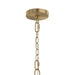 Myhouse Lighting Progress Lighting - P400454-191 - Six Light Chandelier - Jheni - Brushed Gold