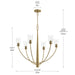 Myhouse Lighting Progress Lighting - P400454-191 - Six Light Chandelier - Jheni - Brushed Gold