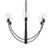 Myhouse Lighting Progress Lighting - P400454-31M - Six Light Chandelier - Jheni - Matte Black