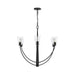 Myhouse Lighting Progress Lighting - P400454-31M - Six Light Chandelier - Jheni - Matte Black