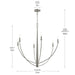 Myhouse Lighting Progress Lighting - P400460-009 - Six Light Chandelier - Jheni - Brushed Nickel