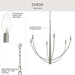 Myhouse Lighting Progress Lighting - P400460-009 - Six Light Chandelier - Jheni - Brushed Nickel