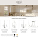 Myhouse Lighting Progress Lighting - P400460-009 - Six Light Chandelier - Jheni - Brushed Nickel