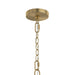 Myhouse Lighting Progress Lighting - P400460-191 - Six Light Chandelier - Jheni - Brushed Gold