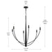Myhouse Lighting Progress Lighting - P400460-31M - Six Light Chandelier - Jheni - Matte Black