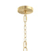 Myhouse Lighting Progress Lighting - P400455-191 - Six Light Chandelier - Jheni - Brushed Gold