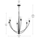 Myhouse Lighting Progress Lighting - P400455-31M - Six Light Chandelier - Jheni - Matte Black