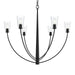 Myhouse Lighting Progress Lighting - P400455-31M - Six Light Chandelier - Jheni - Matte Black