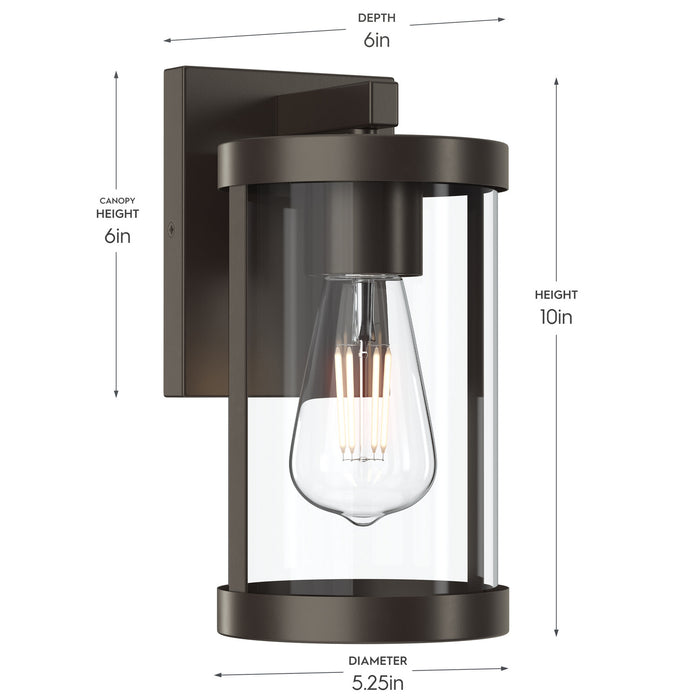 Myhouse Lighting Progress Lighting - P560393-020 - One Light Outdoor Wall Mount - Kagen - Antique Bronze