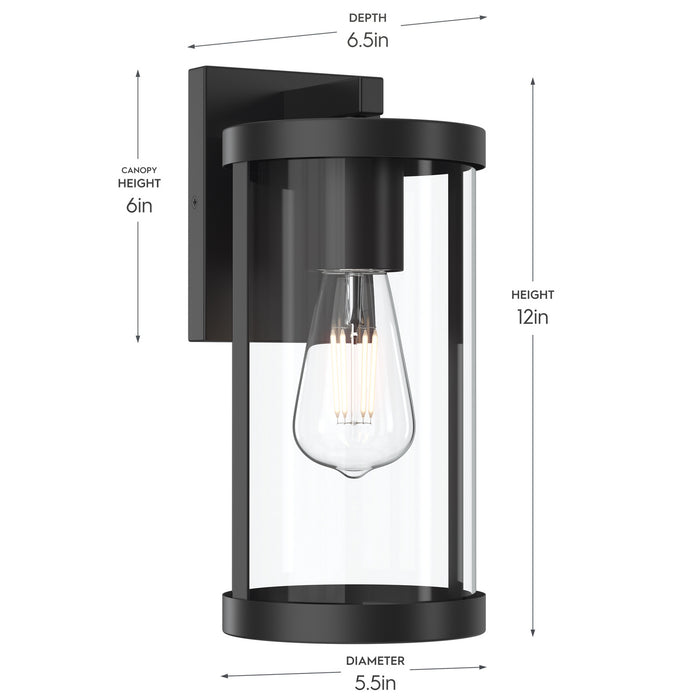 Myhouse Lighting Progress Lighting - P560394-31M - One Light Outdoor Wall Mount - Kagen - Matte Black