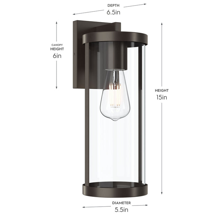 Myhouse Lighting Progress Lighting - P560395-020 - One Light Outdoor Wall Mount - Kagen - Antique Bronze