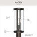 Myhouse Lighting Progress Lighting - P540112-020 - One Light Outdoor Post Mount - Kagen - Antique Bronze