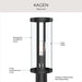 Myhouse Lighting Progress Lighting - P540112-31M - One Light Outdoor Post Mount - Kagen - Matte Black