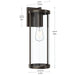 Myhouse Lighting Progress Lighting - P560396-020 - One Light Outdoor Wall Mount - Kagen - Antique Bronze