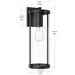 Myhouse Lighting Progress Lighting - P560396-31M - One Light Outdoor Wall Mount - Kagen - Matte Black