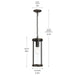 Myhouse Lighting Progress Lighting - P550145-020 - One Light Outdoor Pendant - Kagen - Antique Bronze