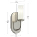 Myhouse Lighting Progress Lighting - P710158-009 - One Light Wall Sconce - Mack - Brushed Nickel