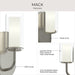 Myhouse Lighting Progress Lighting - P710158-009 - One Light Wall Sconce - Mack - Brushed Nickel