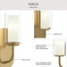 Myhouse Lighting Progress Lighting - P710158-191 - One Light Wall Sconce - Mack - Brushed Gold