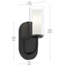 Myhouse Lighting Progress Lighting - P710158-31M - One Light Wall Sconce - Mack - Matte Black