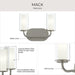Myhouse Lighting Progress Lighting - P300575-009 - Two Light Bath Vanity - Mack - Brushed Nickel