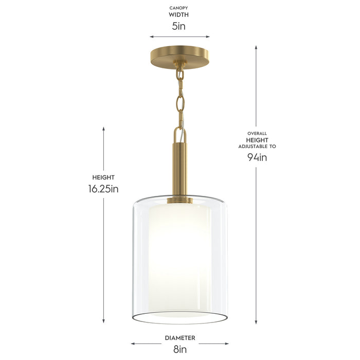 Myhouse Lighting Progress Lighting - P500515-191 - One Light Pendant - Mack - Brushed Gold