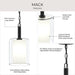Myhouse Lighting Progress Lighting - P500515-31M - One Light Pendant - Mack - Matte Black
